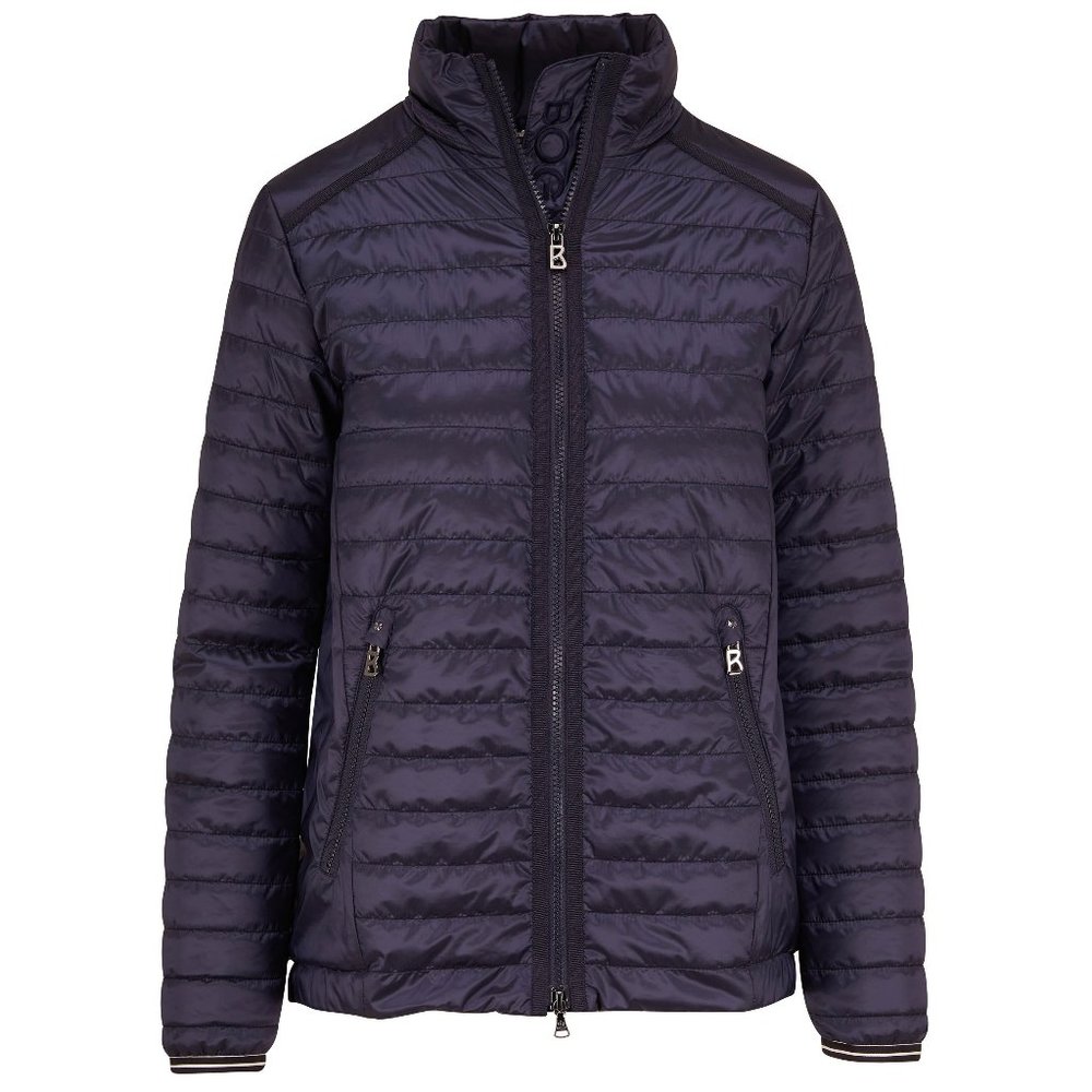 NWT Bogner Navy Quilted Puffer Jacket, 10